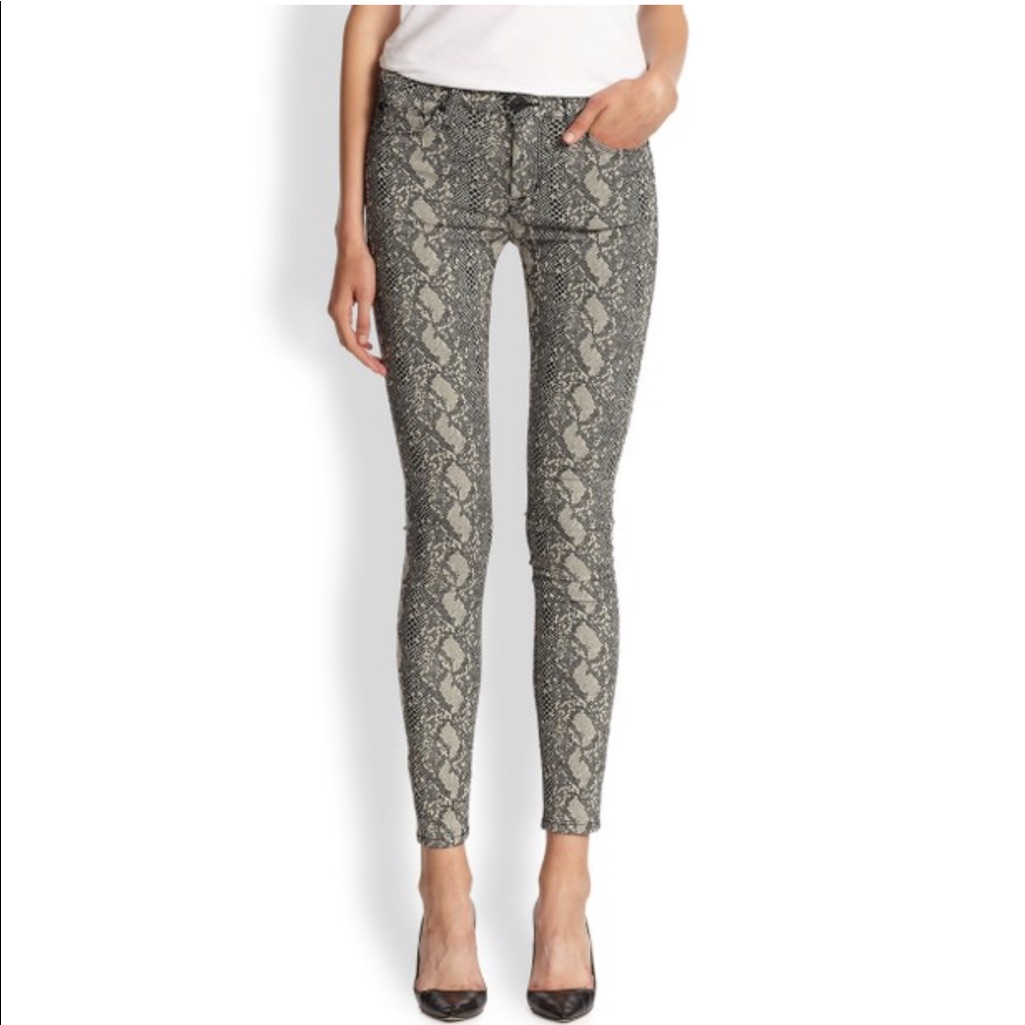 Hudson Nico Python Super Skinny Snake Print Jeans